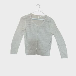 Sparkly beige Frenchi cardigan